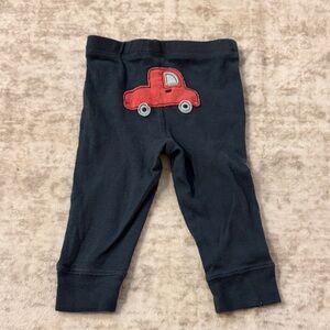 Carter's Navy Baby Pants with Red Car Appliqué